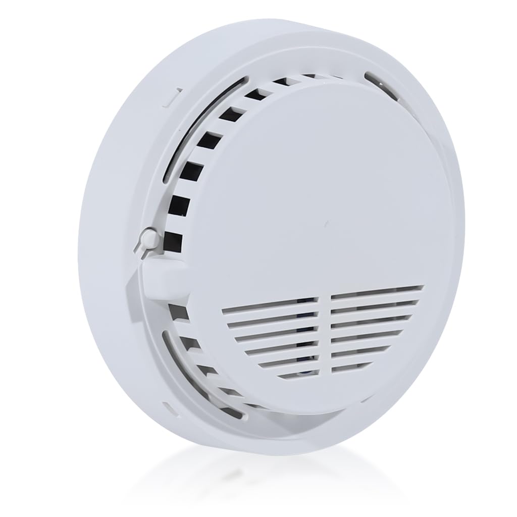 HASTHIP Smoke Detector Smoke Alarm Fire Alarm with Photoelectric Sensor, 85dB High Decibel Smoke Alarm with Flashing Light Alarm for Home, Office, Kitchen Battery Operated (Battery Not Included) HASTHIP Smoke Detector Smoke Alarm Fire Alarm with Photoelectric Sensor, 85dB High Decibel Smoke Alarm with Flashing Light Alarm for Home, Office, Kitchen Battery Operated (Battery Not Included)